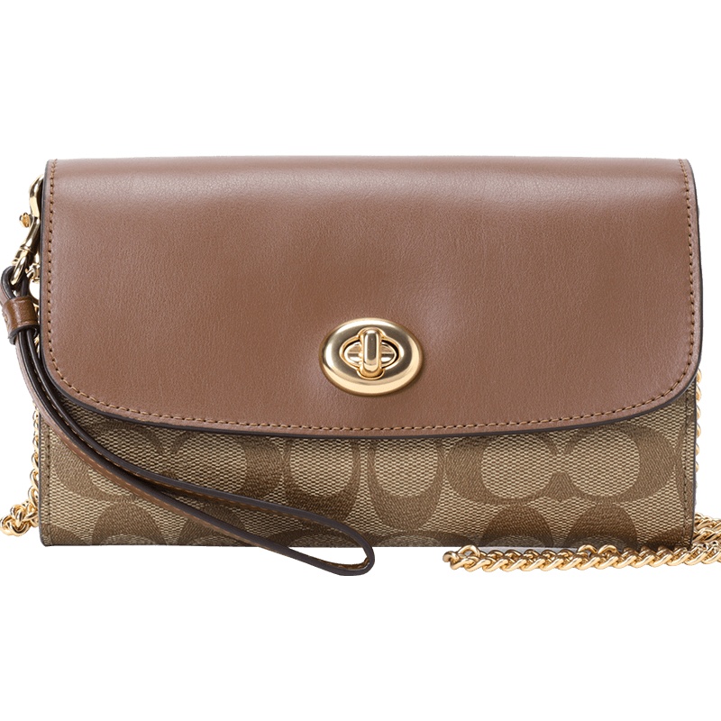 Coach 链条手拿斜挎包 F24280