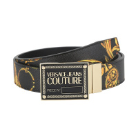 范思哲 VERSACE JEANS COUTURE 男士牛皮革/PU合成革板扣式双面腰带71YA6F01 ZP056