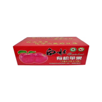 [五个农民]正宗陕西白水红富士苹果9斤彩箱装单果85mm+新鲜水果