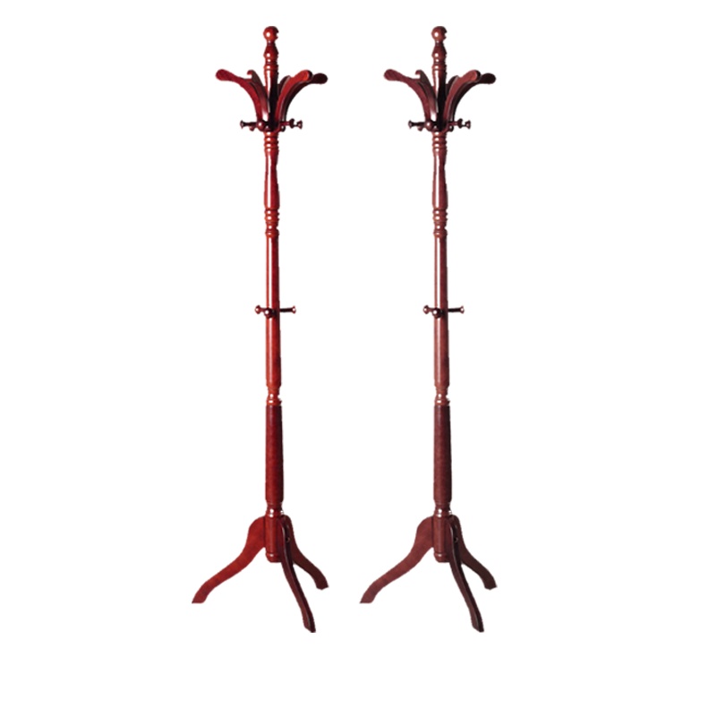 草野家具衣帽架实木客厅挂包架卧室木质衣架子简约现代 挂衣架落地办公室衣架CY-5001型