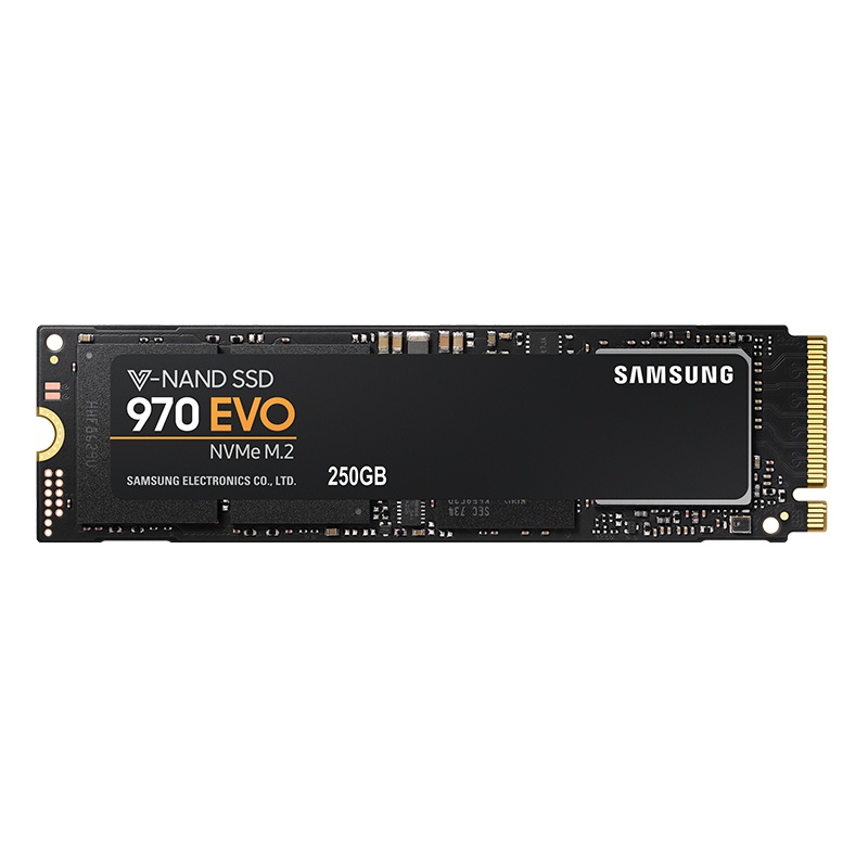 三星(SAMSUNG) 970 EVO 250GB PCIe NVMe协议 M.2接口(2280)内置固态硬盘(SSD)(MZ-V7E250)