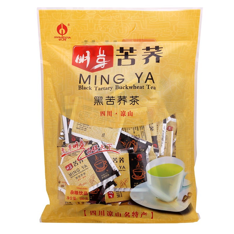 明芽苦荞茶四川大凉山特产全株苦荞麦花草茶花茶大礼包500g
