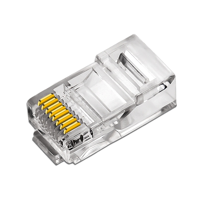 晶华 五类水晶 网络网线缆对接水晶头连接电脑路由器wifi网络猫 100个/盒 (单位:件