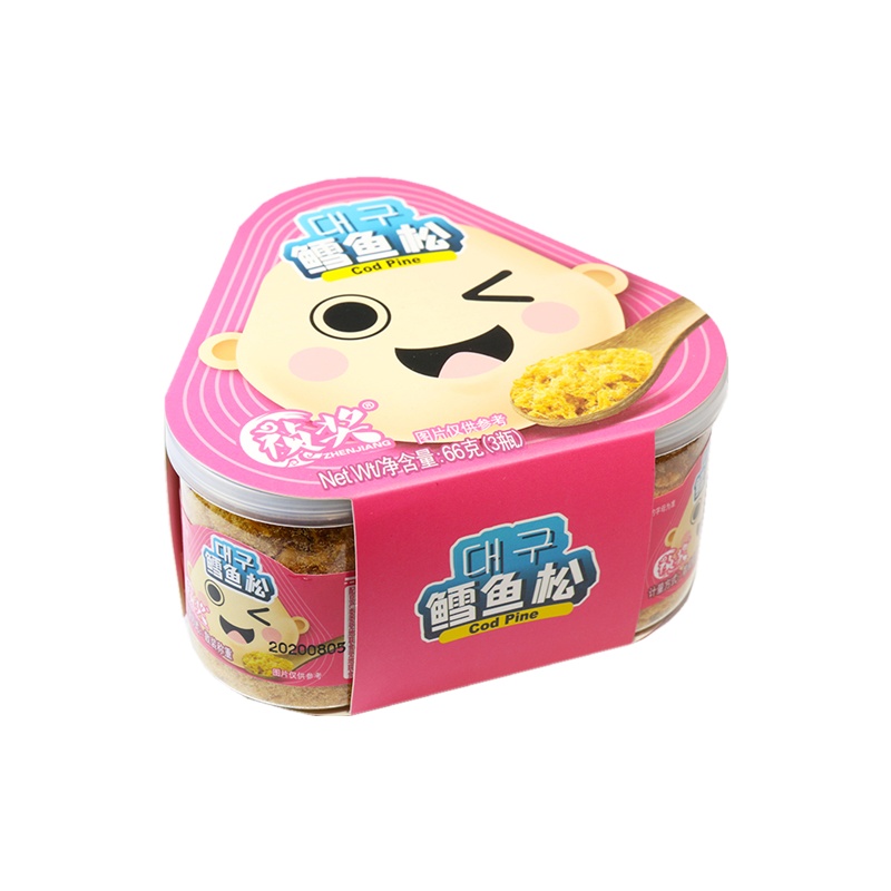 祯香(祯奖系列)鳕鱼松66g三连罐*2 苏宁自营辅营养儿童肉酥/肉松辅食拌饭搭配婴儿宝宝儿童营养肉酥独立卫生包装