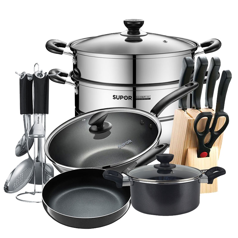 苏泊尔(SUPOR)厨房锅具套装十五件套装组合套装