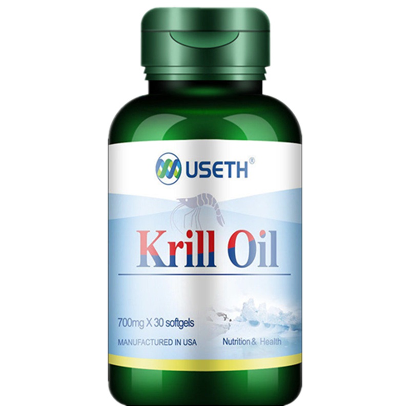 美国进口 优氏磷虾油磷虾油胶囊欧米伽-3南极磷虾油软胶囊30粒