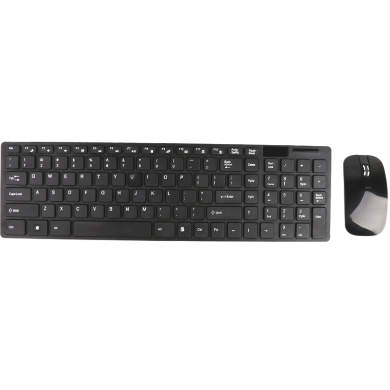 吉选(gesobyte) WKM101 超薄无线台式机笔记本电脑家用游戏商务办公键鼠套装 黑色