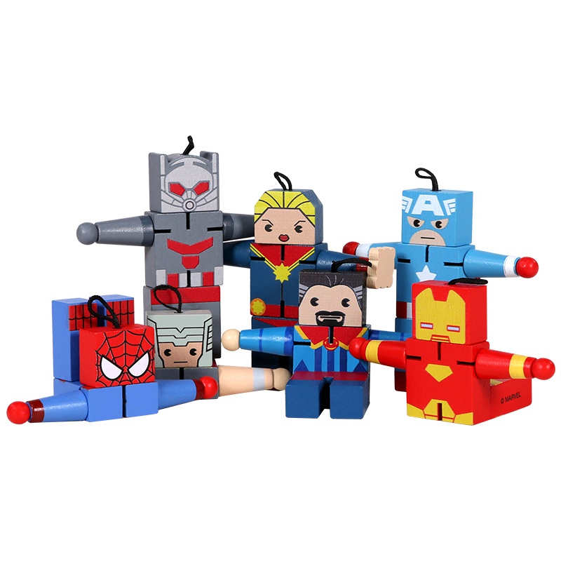 木玩世家漫威木制小人