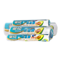 茶花保鲜袋家用经济装大号加厚冰箱水果一次性超市连卷食品袋[700只]小号250只+中号200只+大号150只+加大100