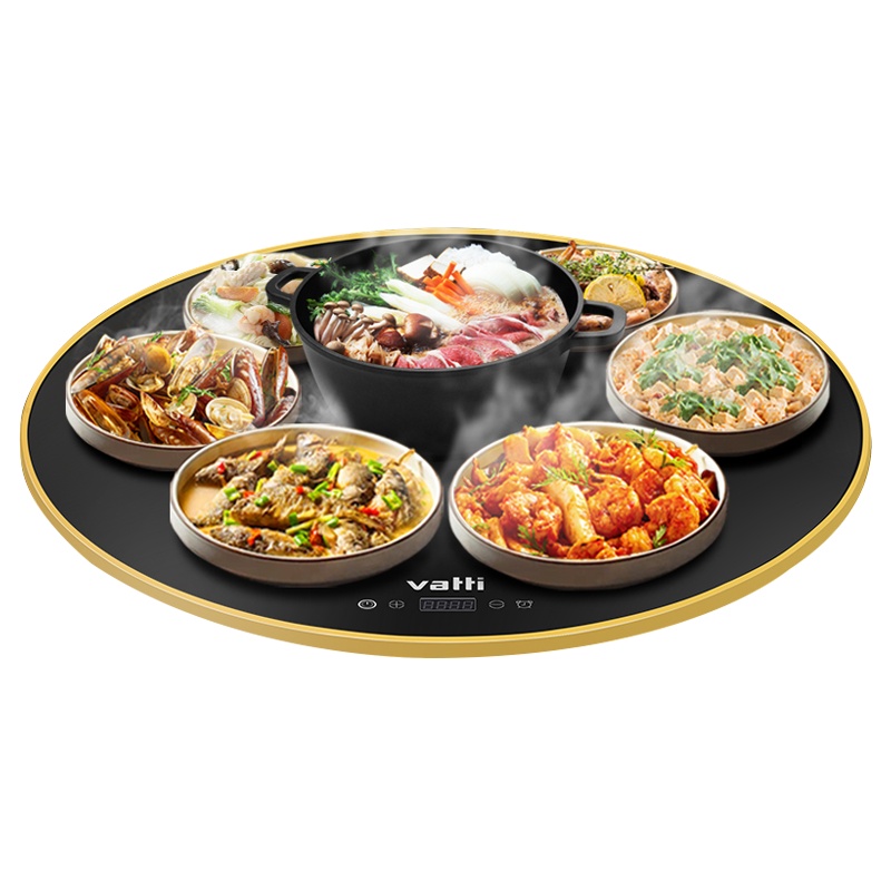 华帝(VATTI)WBZY-60YK11AI饭菜保温板圆形餐桌智能长效语音遥控饭菜保温板可旋转饭菜保温板