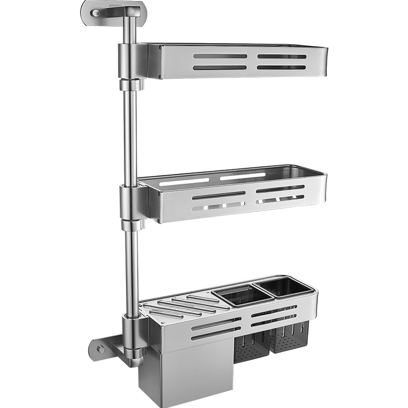 九牧(JOMOO)厨房收纳卫浴铝合金三层转角置物架94219-7Z-1