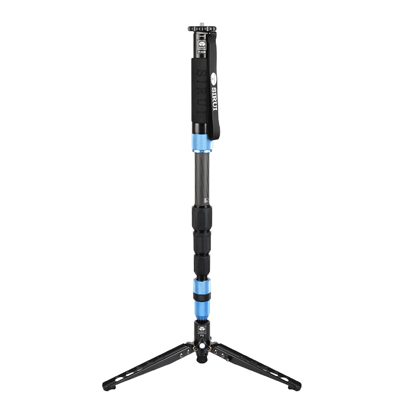思锐(SIRUI)P324SR碳纤维独脚架 单反相机便携自立式独角架照相机摄影摄像带三脚支撑独脚架拍照婚礼比赛单脚架