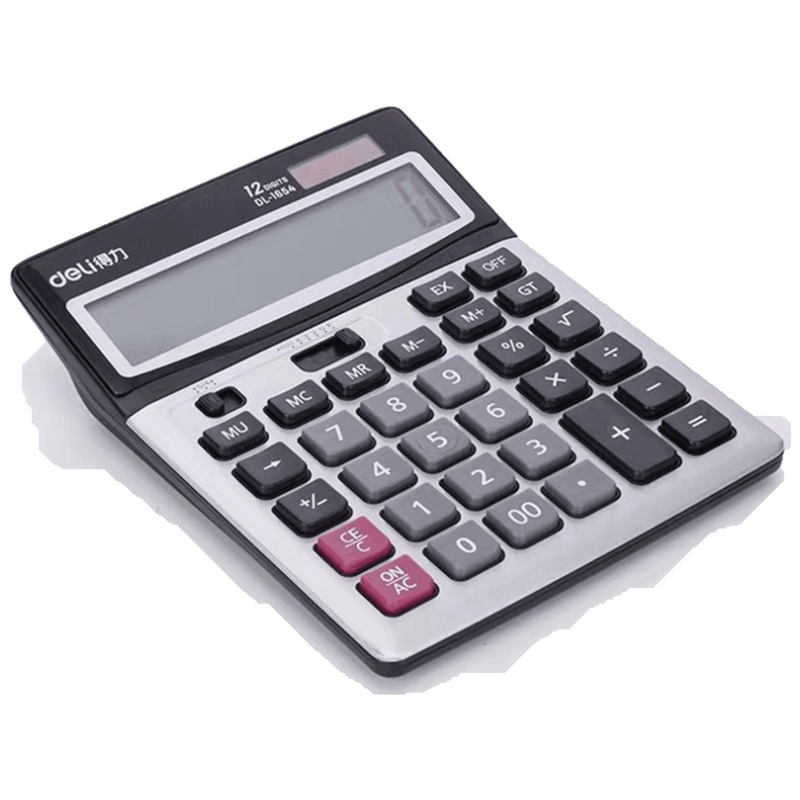 得力1654财务会计专用计算器太阳能办公商务型