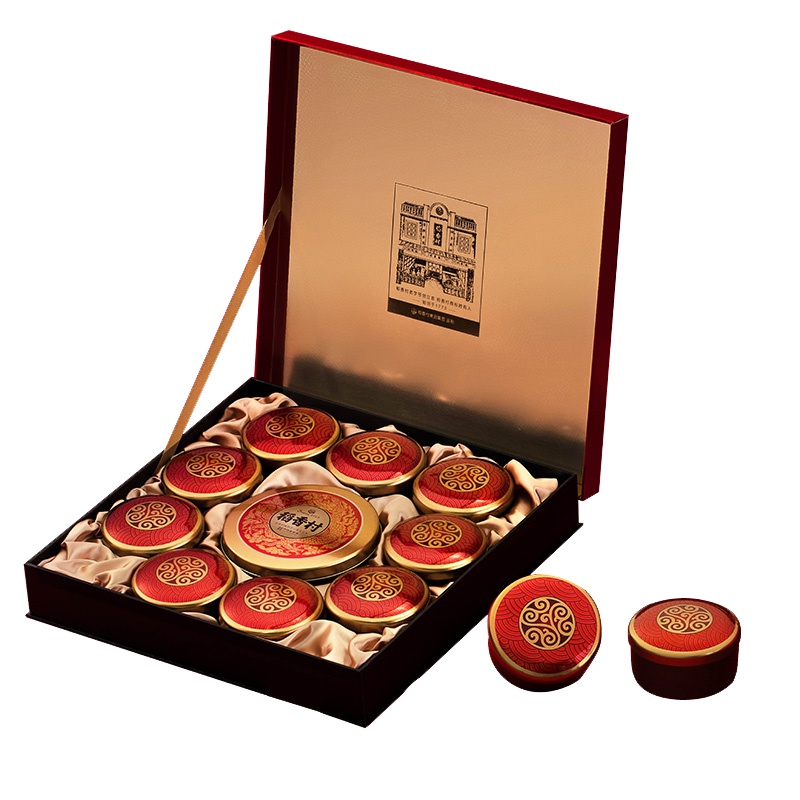 稻香村月饼礼盒十全尊礼980g中秋月饼10味10饼蛋黄莲蓉苏式百果苏式玫瑰糖醇南瓜苏式椒盐金丝枣蓉中秋月饼零食糕点礼盒