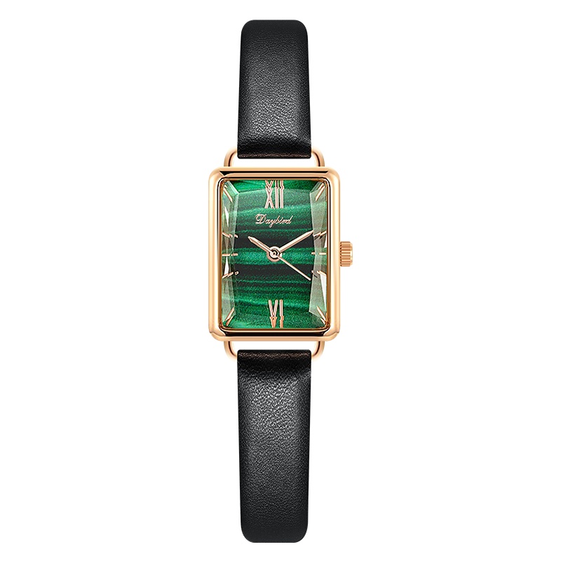 Daybird手表女英国抖音网红同款时尚防水石英女士手表正品方形小绿表