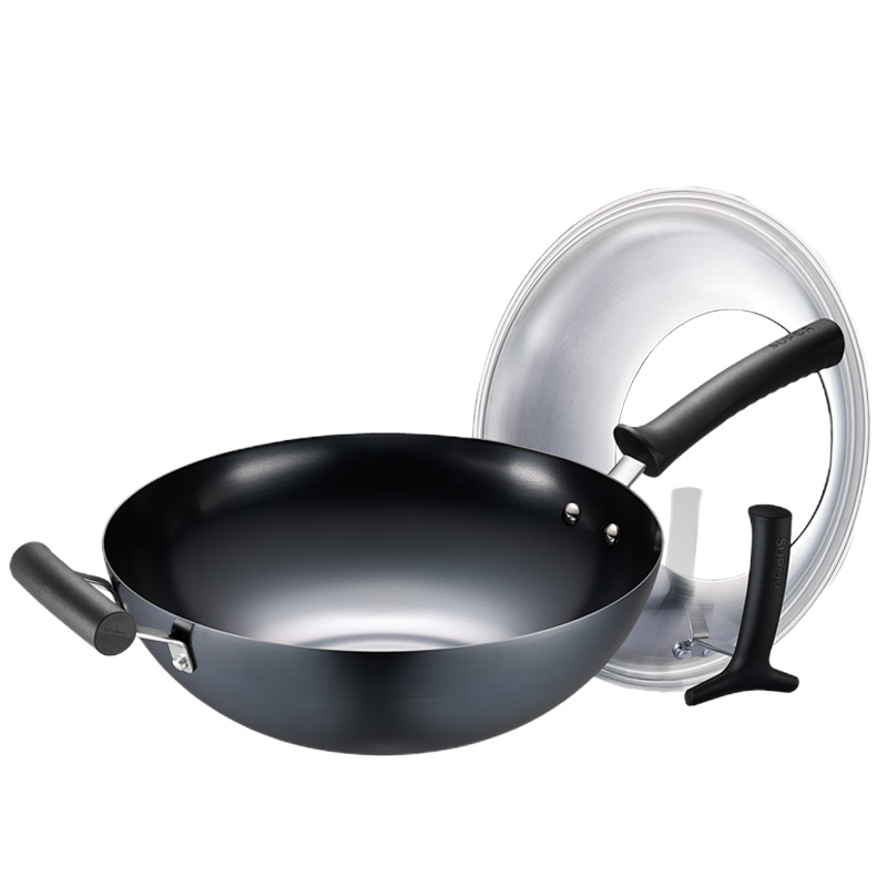 苏泊尔(SUPOR) 臻铁真不锈炒锅可立盖 32CM炒锅 FC32T1