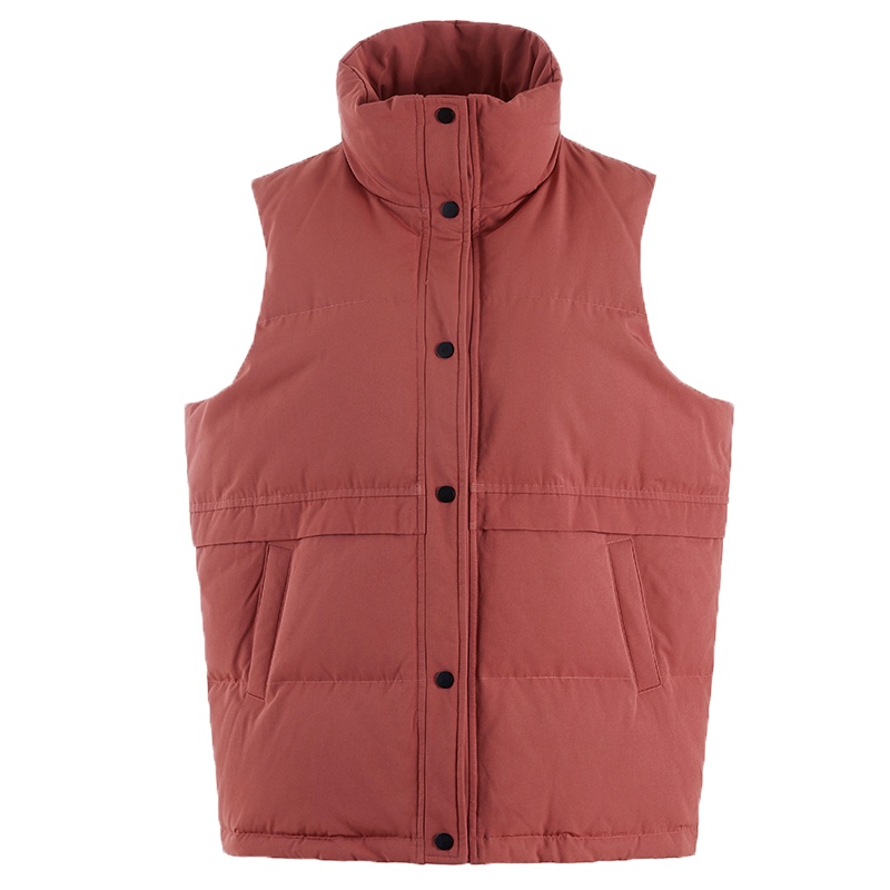 鸭鸭 90鸭绒女士羽绒马甲时尚韩版宽松保暖休闲外套