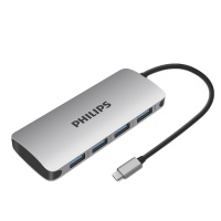 飞利浦type-c拓展坞电脑转换器 转接头笔记本扩展macbook pro苹果配件air投影仪转换器 SWR1607SM