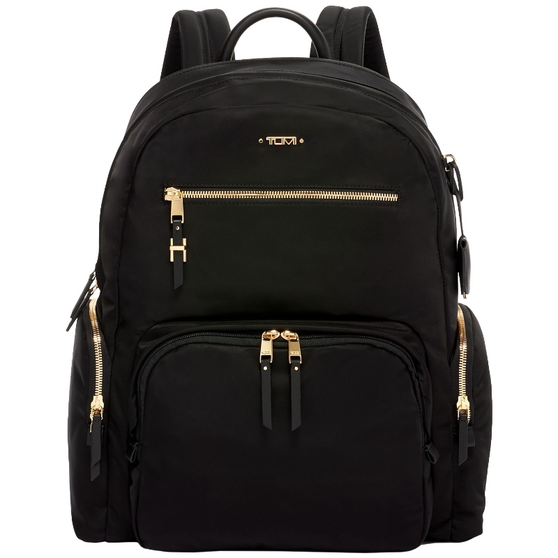 TUMI途明 VOYAGEUR系列 宽敞双肩背包实用多功能设计女士双肩包0196300D-黑色