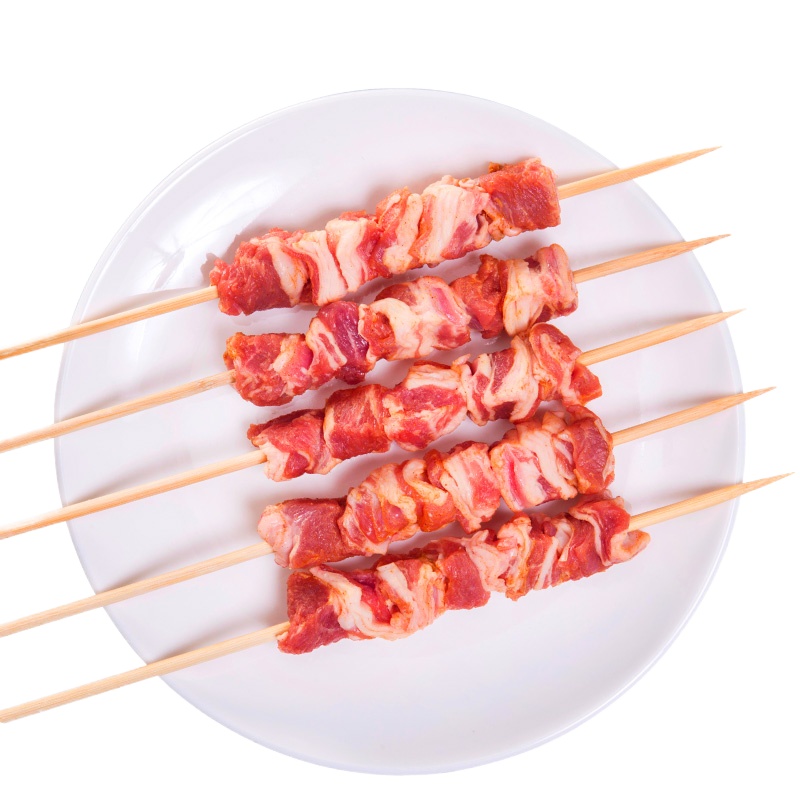 大庄园羊肉串(孜然味)200g/袋 约11串烧烤食材 半成品 去骨羔羊排肉 生鲜肉串