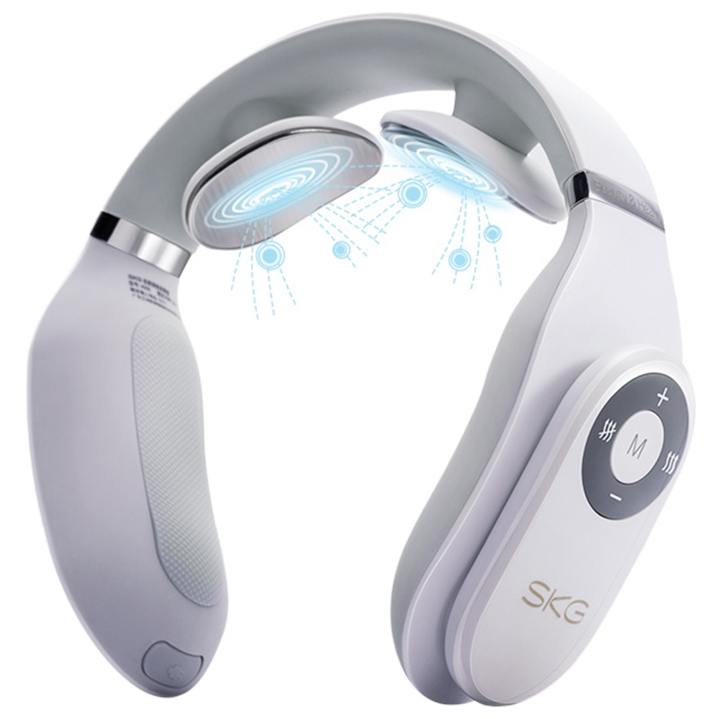 SKG 颈椎按摩器4098蓝牙款 时尚颈椎按摩仪肩颈按摩器颈椎经络电脉冲护颈仪