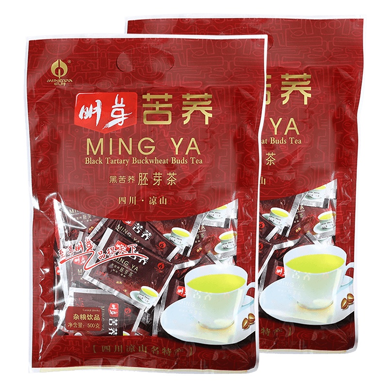 明芽苦荞茶四川大凉山全胚芽苦荞麦花草茶花茶大礼包500g*2