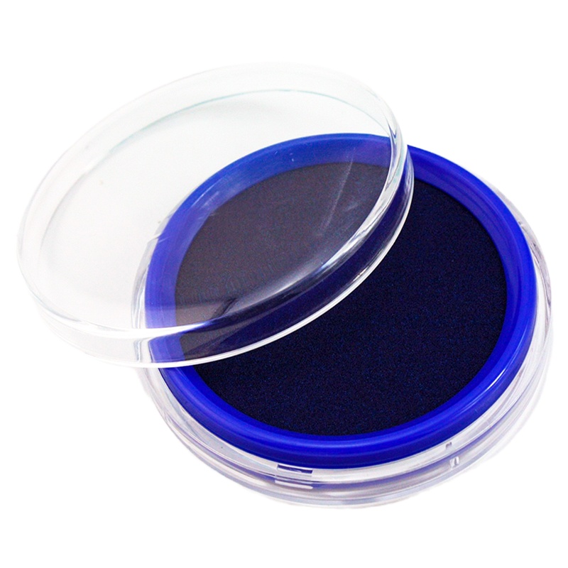 得力 (Deli) 9863 圆形快干印台 蓝色 5个装