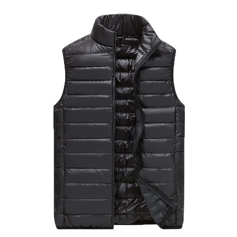 简号 男士轻薄羽绒服马夹新品休闲保暖防风收纳无袖坎肩背心羽绒马甲外套 181羽绒马夹