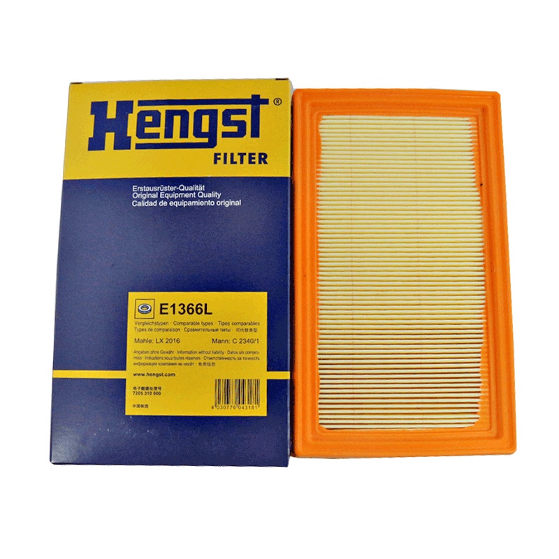 汉格斯特(hengst)空气滤清器E1366L适用于老骐达 骊威
