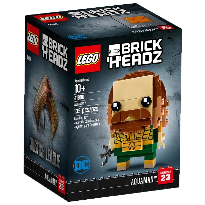 乐高(LEGO)Brickheadz 大头人偶 方头仔水行侠41600 135块 积木塑料玩具 10岁以上