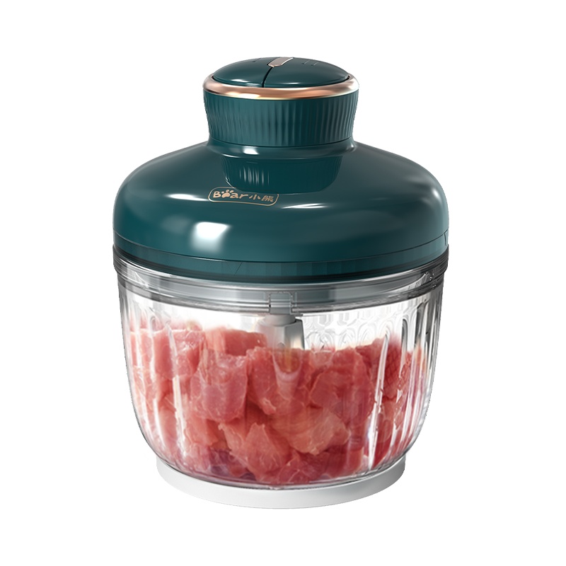 小熊(Bear)绞肉机 家用绞馅机 碎肉机 多功能电动搅肉搅拌辅食打肉饺子肉馅蒜蓉机QSJ-D03L3 2L无剥蒜器