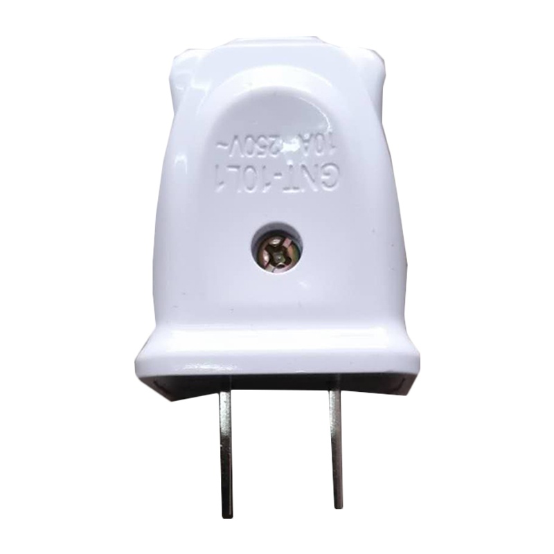 公牛二脚插头电源插头自行接线 国标10A/250V 10个/条 (1个)