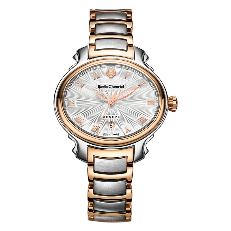 艾米龙(Emile Chouriet)手表明珠系列 黑色鳄鱼皮带机械女表06.3883.L.6.D.27.2