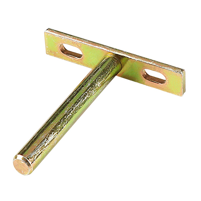 海斯迪克 gnjz-120 隐形层板托 彩锌隔板托 隐藏式暗藏层板托架美式T形固定支架(不含螺丝)