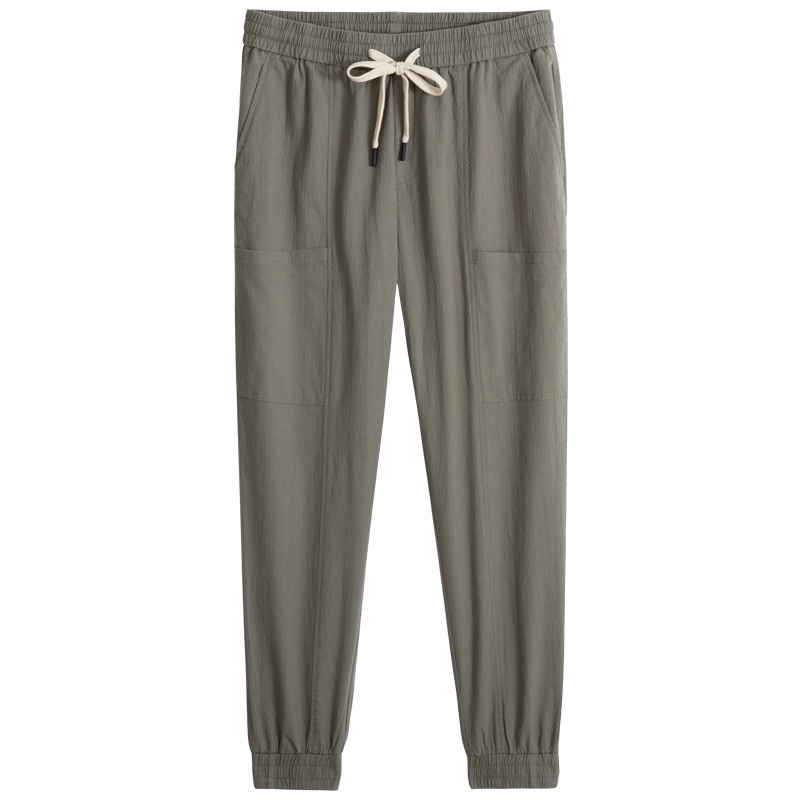 千纸鹤男装纯棉运动九分裤2020春季新款束脚抽绳休闲裤子男90701