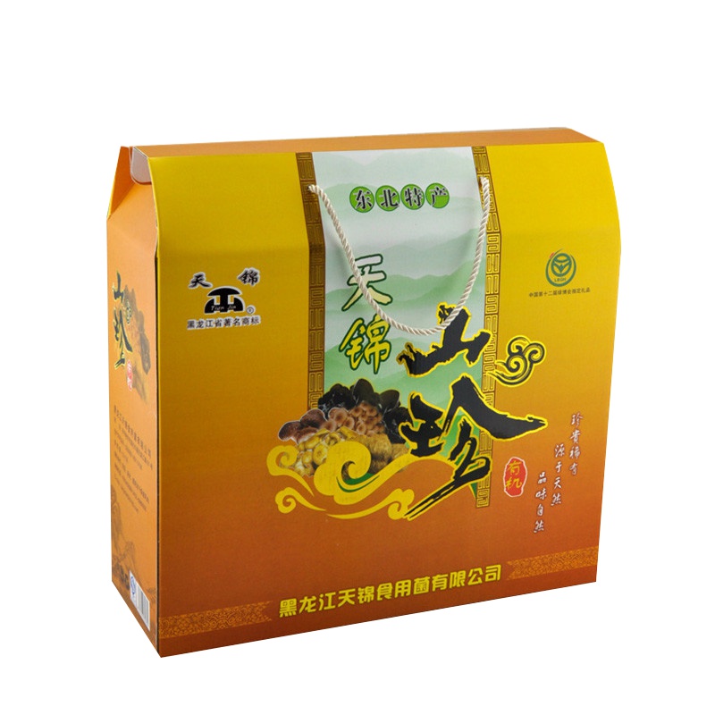 天锦 小房子礼包8袋装1200g 有机食用菌菇 山珍礼盒 干货菌菇 东北山珍特产 送礼佳品
