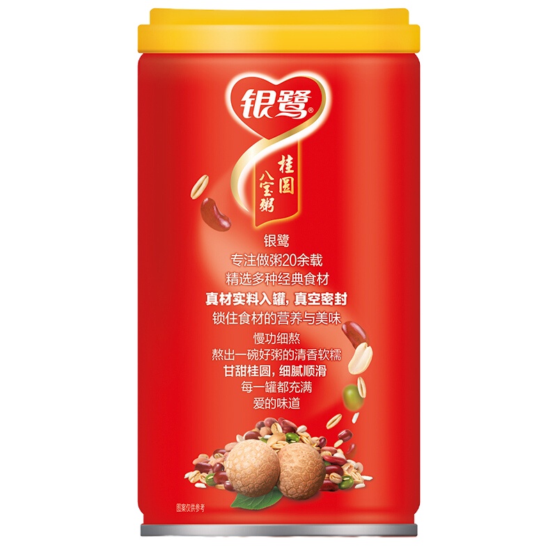 银鹭桂圆莲子八宝粥 360g*12罐/箱