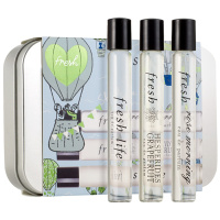 馥蕾诗香氛随行体验装礼盒三支装（晨露玫瑰香氛10ml+活悦香氛10ml+西柚果香氛10ml）