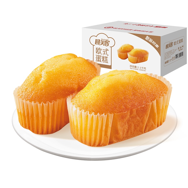 回头客欧式蛋糕5斤散装整箱早餐点心办公室零食面包糕点