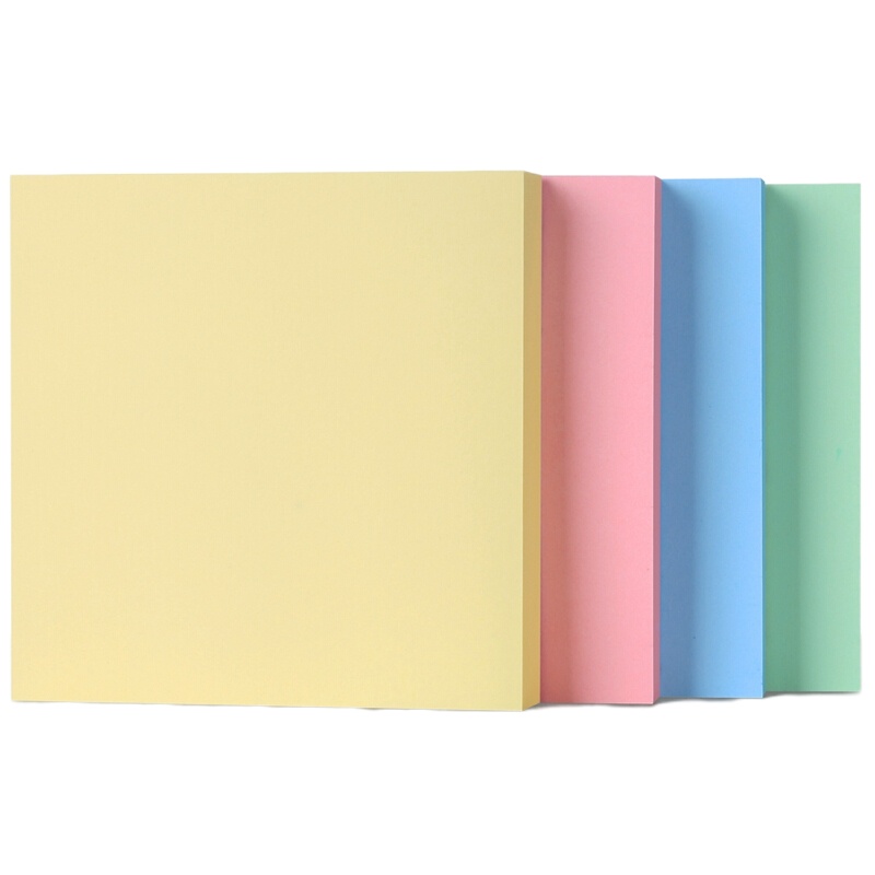 得力 7151 便利贴 76*76mm 四色装 400张/包 (一包装)