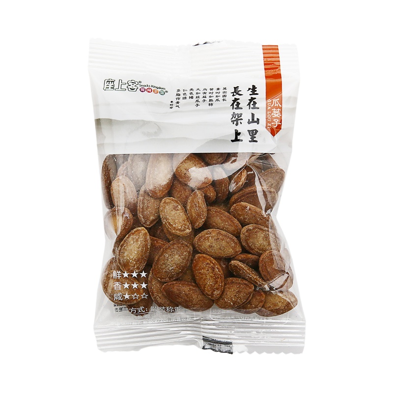 [座上客 瓜蒌子8袋*2]坚果炒货香咸味瓜蒌籽小包装约230g*2