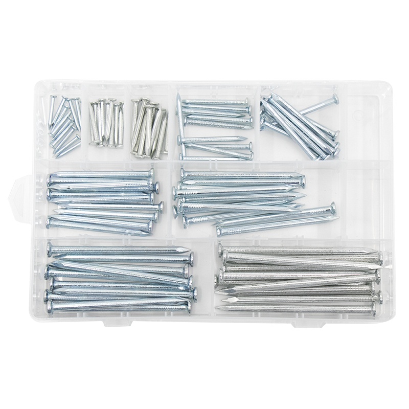 冰禹 SNll-83 直纹水泥钉 高强度钢钉 家装钢钉 圆钉 手工墙钉 家用钉子组合装 套装 水泥钉 90PC组合装