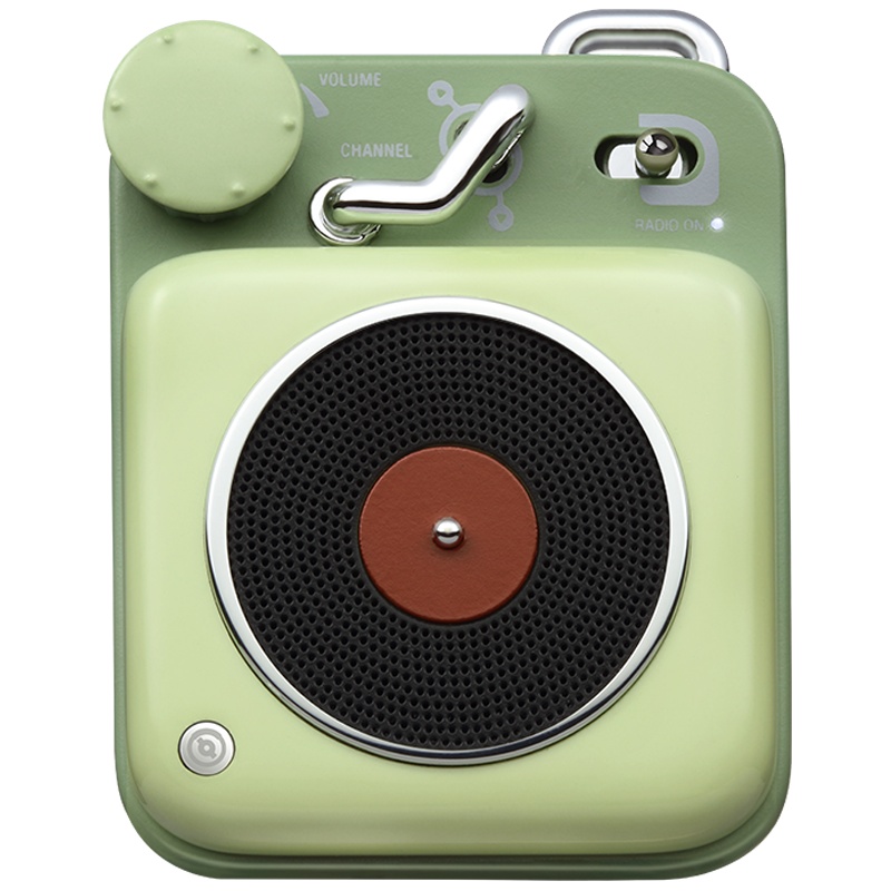 猫王收音机MW-P1原子唱机B612新款无线蓝牙音箱迷你小音响蓝牙复古便携式手机低音炮家用户外创意可爱原野绿