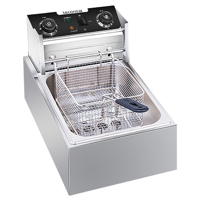 乐创(lecon)电炸炉 LC-DZL05 商用油炸锅 5升单缸大容量 小吃炸串机炸薯条机炸油条机 2500W大功率电炸