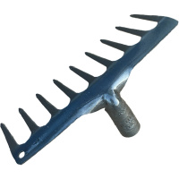 企购优品 钉耙铁耙子平地翻松土木柄钉耙整地工具搂草树叶钢耙子