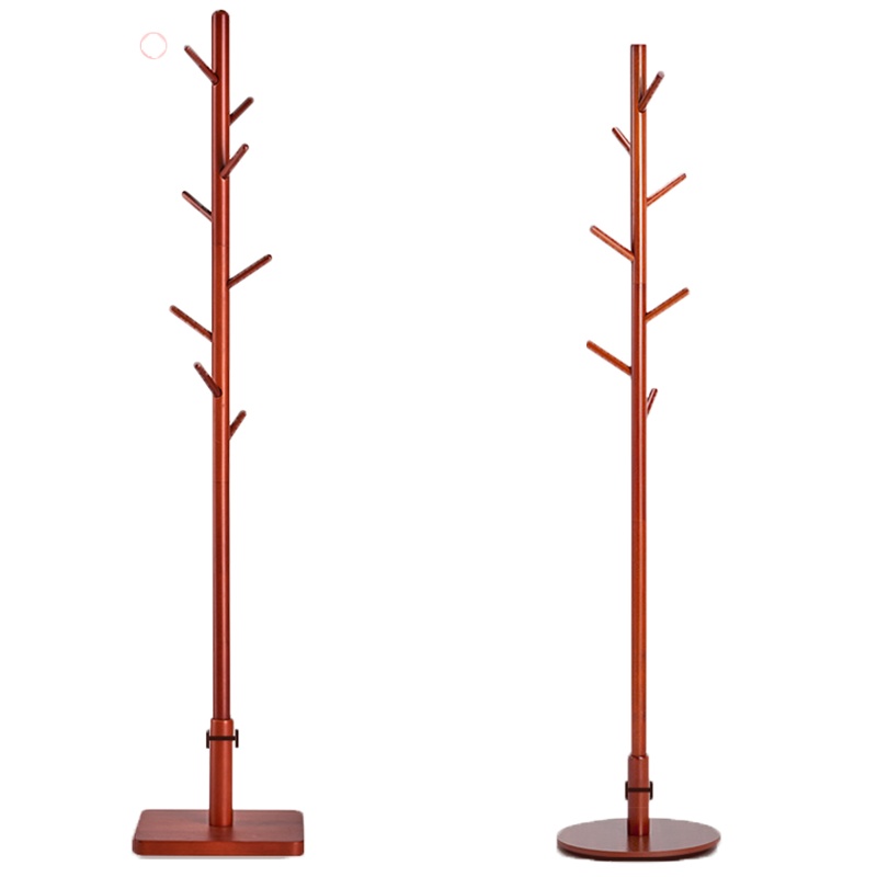 鑫金虎 家用衣帽架实木衣架落地卧室简易挂衣架办公室客厅挂衣服的衣架子