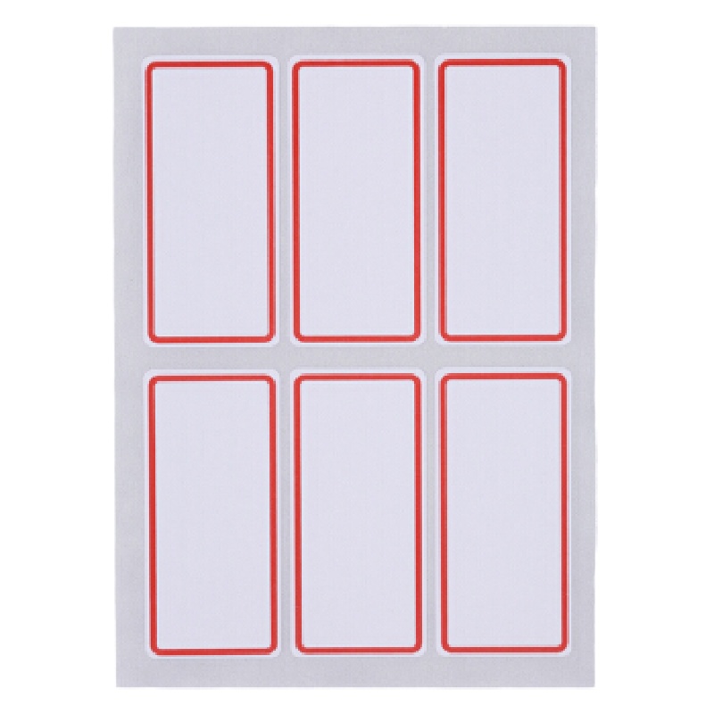 齐心(COMIX) 自粘性标贴 25*53mm(6枚*12张)