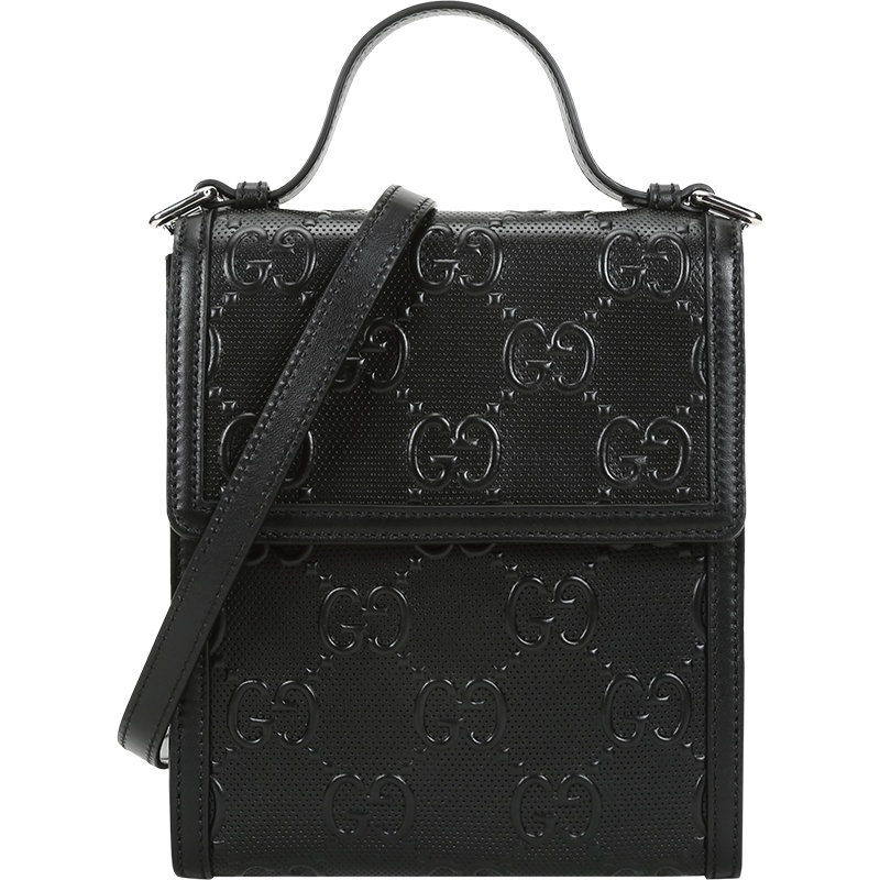 GUCCI 古驰 男士 皮革邮差包手提单肩斜挎包 625782 1W3AN