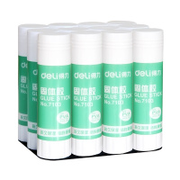 得力(deli)7103固体胶 白色21g 固体胶棒 12支/盒