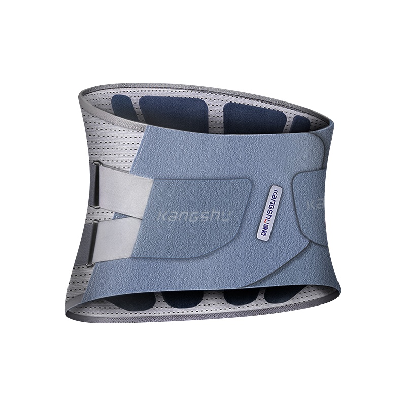 康舒医用固定带-仿生支撑款黑色+气动垫A3075S支撑型腰围腰椎间盘突出腰肌劳损保暖自发热男女士通用